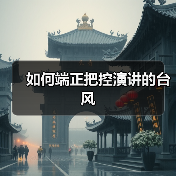 如何端正把控演讲的台风（图4）