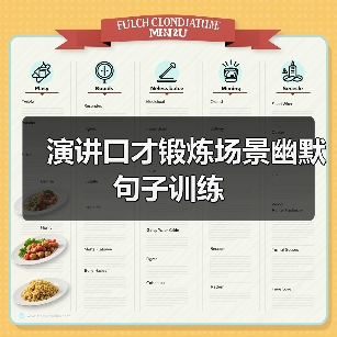 演讲口才锻炼场景幽默句子训练（图3）
