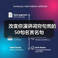 改变你演讲词穷句荒的50句名言名句（图2）