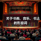 关于书画、音乐、书法的形容词（图1）