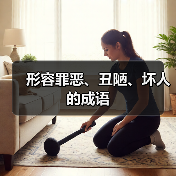 形容罪恶、丑陋、坏人的成语（图1）