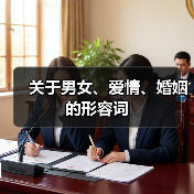 关于男女、爱情、婚姻的形容词（图1）