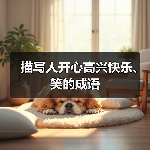 描写人开心高兴快乐、笑的成语（图3）