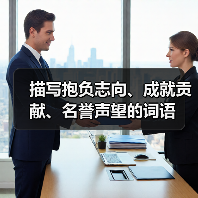 描写抱负志向、成就贡献、名誉声望的词语(图1) 描写抱负志向、成就贡献、名誉声望的词语(图1)