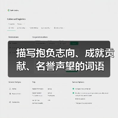描写抱负志向、成就贡献、名誉声望的词语(图4) 描写抱负志向、成就贡献、名誉声望的词语(图4)