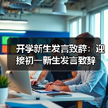 开学新生发言致辞：迎接初一新生发言致辞（图2）