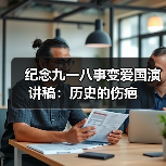 纪念九一八事变爱国演讲稿：历史的伤疤（图1）