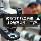 教师节老师演讲稿：三寸粉笔写人生，三尺讲台铸辉煌（图3）