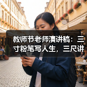 教师节老师演讲稿：三寸粉笔写人生，三尺讲台铸辉煌（图4）