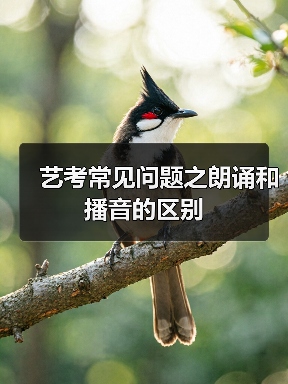 艺考常见问题之朗诵和播音的区别(图1) 艺考常见问题之朗诵和播音的区别(图1)