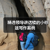 精选领导讲话稿的小标题写作案例（图1）