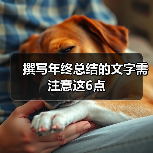 撰写年终总结的文字需注意这6点（图1）