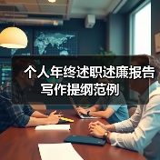个人年终述职述廉报告写作提纲范例（图1）