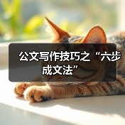 公文写作技巧之“六步成文法”（图2）