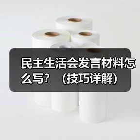 民主生活会发言材料怎么写？（技巧详解）（图1）