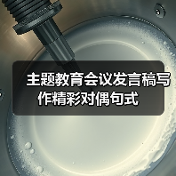主题教育会议发言稿写作精彩对偶句式（图4）