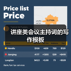 讲座类会议主持词的写作模板（图1）