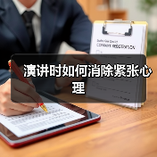 演讲时如何消除紧张心理