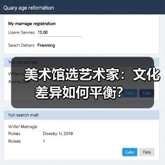 美术馆选艺术家:文化差异如何平衡? 美术馆选艺术家:文化差异如何平衡?