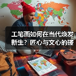 工笔画如何在当代焕发新生?匠心与文心的碰撞(图1) 工笔画如何在当代焕发新生?匠心与文心的碰撞(图1)