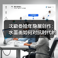 沈勤叁拾年隐居创作:水墨画如何对抗时代的审美崩塌(图4) 沈勤叁拾年隐居创作:水墨画如何对抗时代的审美崩塌(图4)