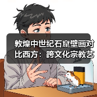 敦煌中世纪石窟壁画对比西方:跨文化宗教艺术解析(图2) 敦煌中世纪石窟壁画对比西方:跨文化宗教艺术解析(图2)