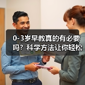 0-3岁早教真的有必要吗?科学方法让你轻松开启宝宝成长第一步(图1) 0-3岁早教真的有必要吗?科学方法让你轻松开启宝宝成长第一步(图1)